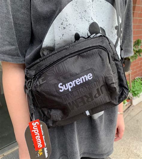 supreme waist bag fake vs real|check if your supreme bag is real.